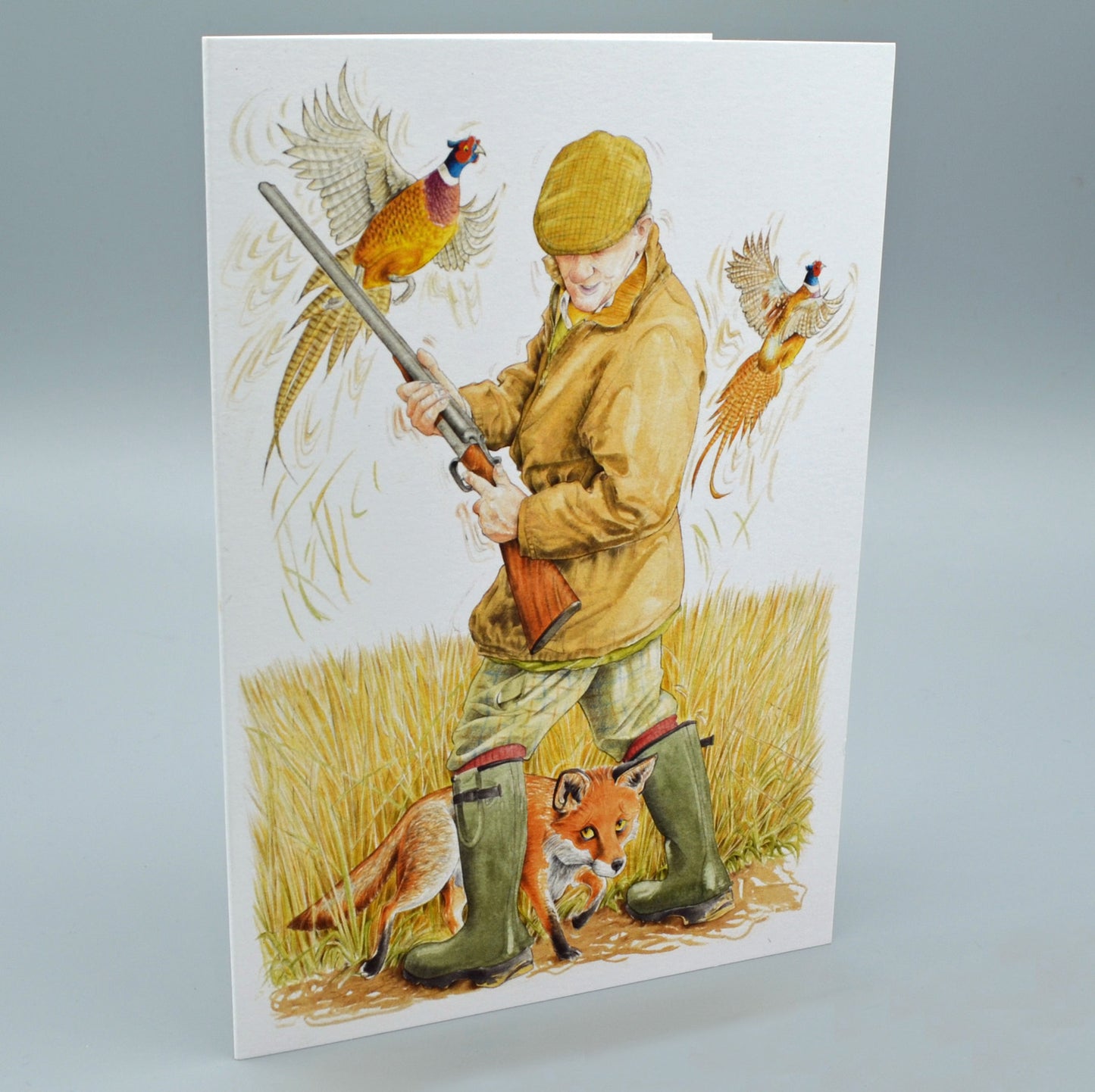 Sly Old Fox Greetings Card