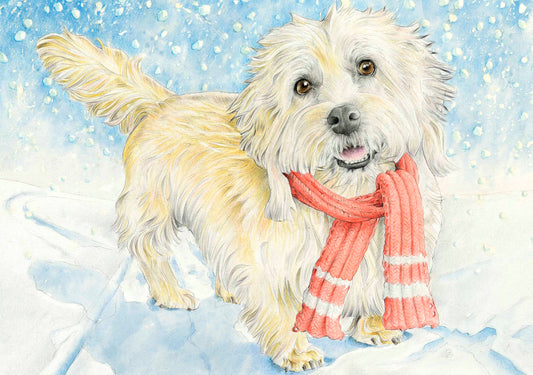 Have a Dandie Christmas Greetings Card