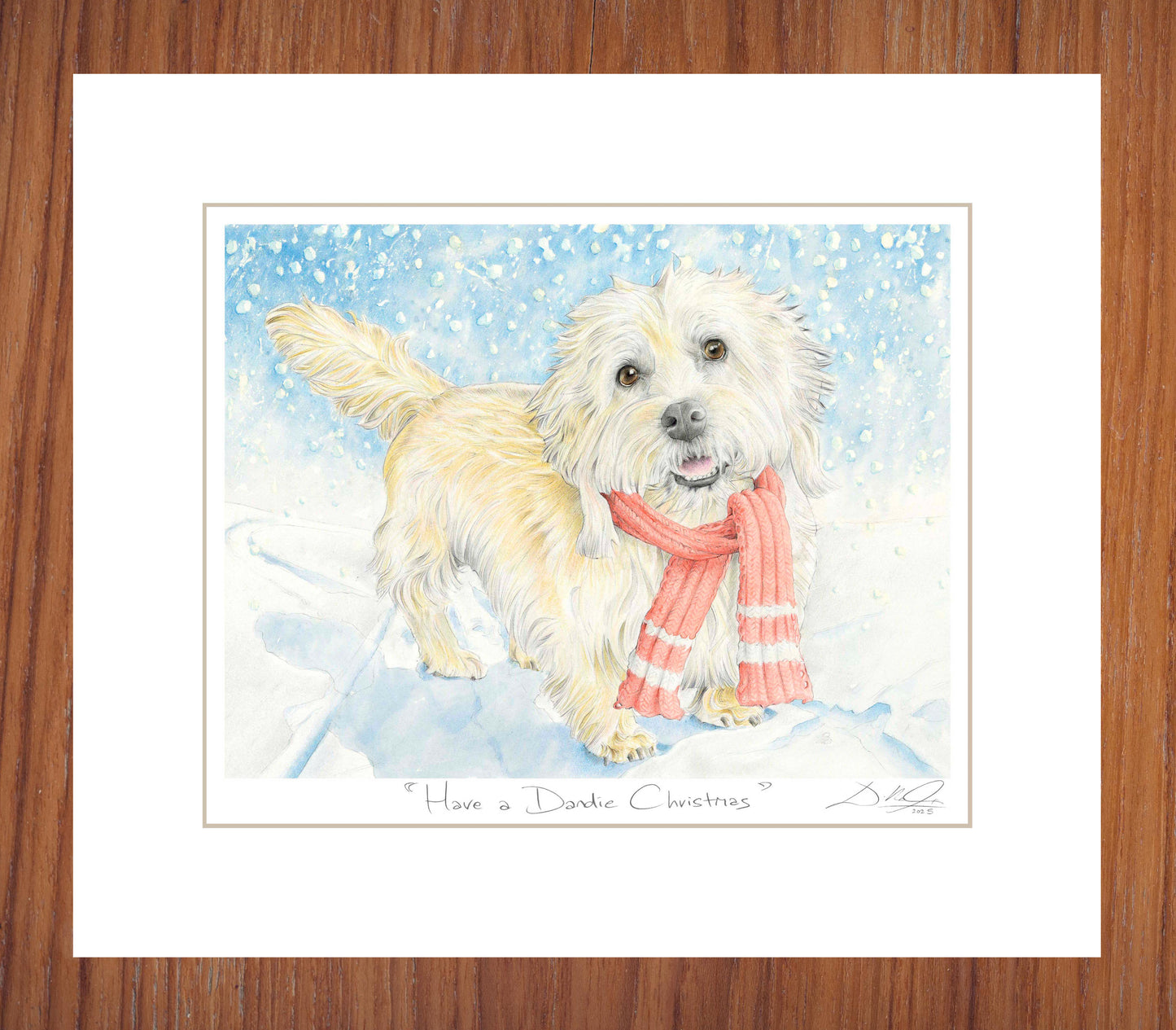 Have a Dandie Christmas - Open Edition Giclee Art Print