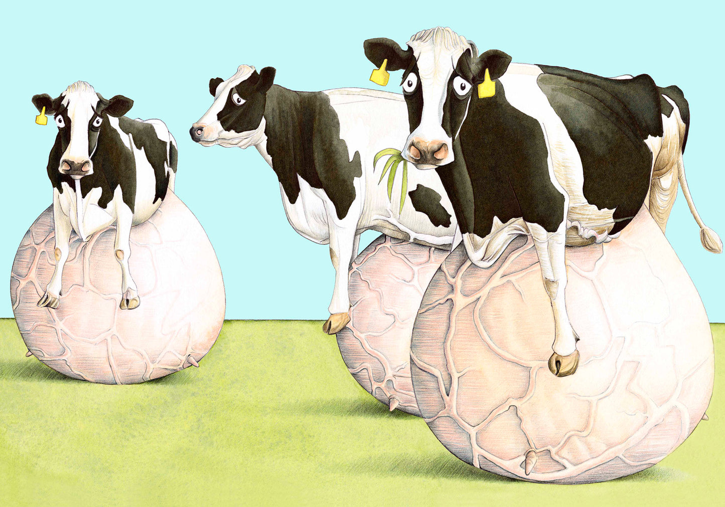 In Need of a Good Milking! Greetings Card