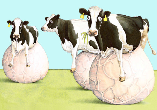 In Need of a Good Milking! Greetings Card