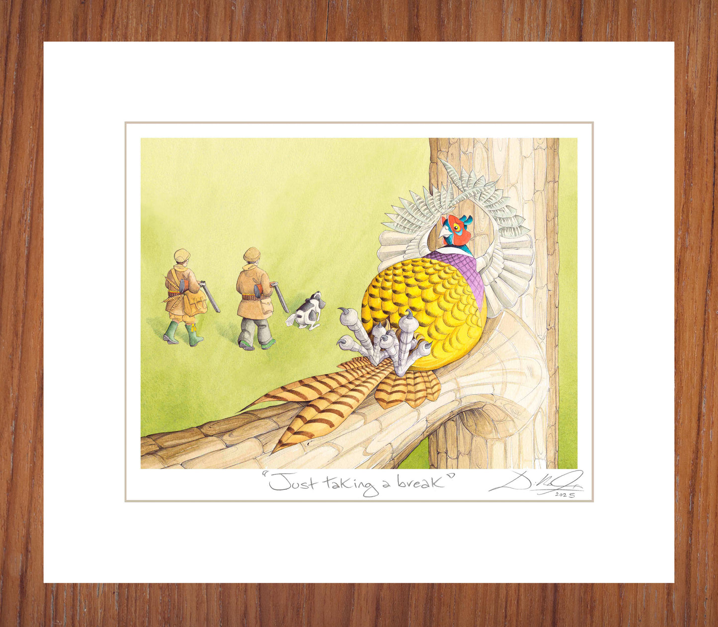 Just taking a break - Open Edition Giclee Art Print