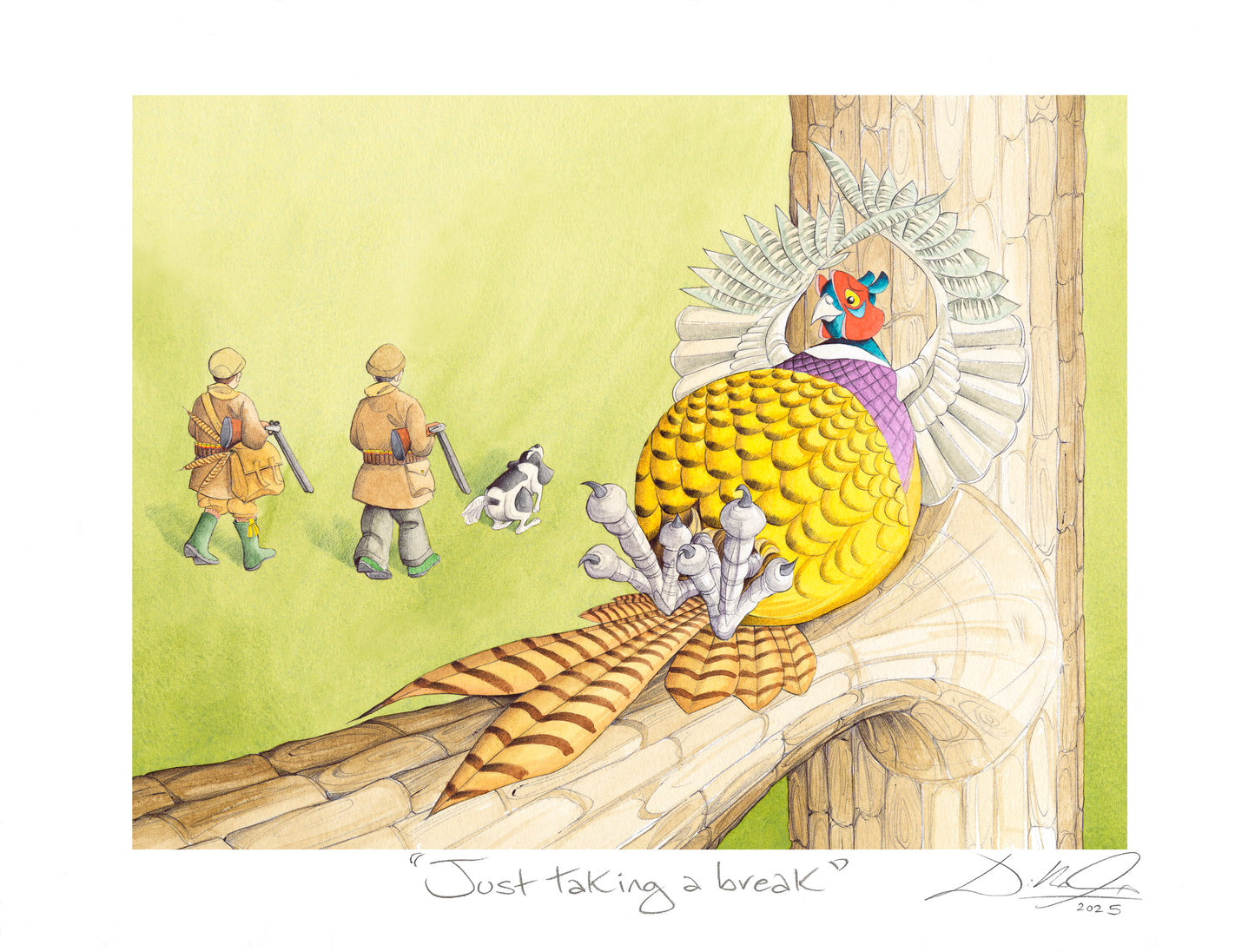 Just taking a break - Open Edition Giclee Art Print