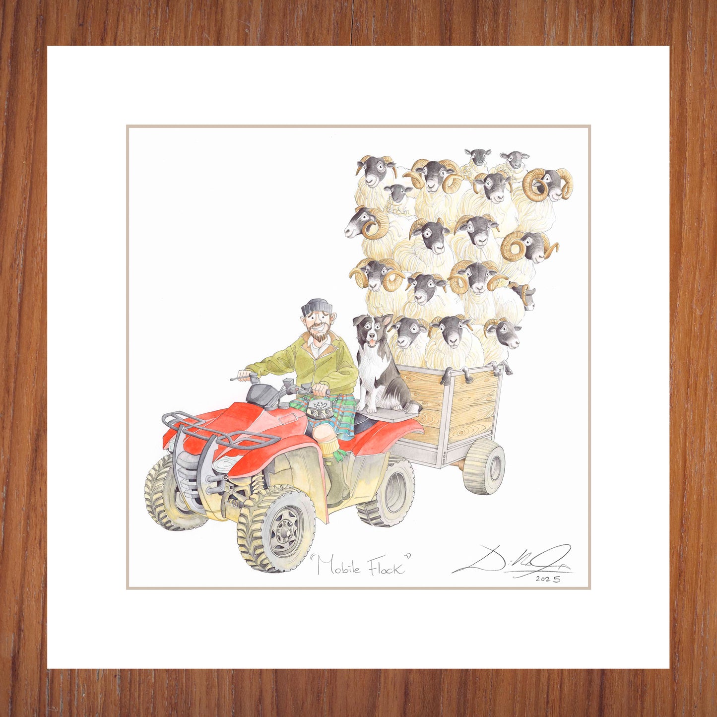 Mobile Flock - Open Edition Giclee Art Print