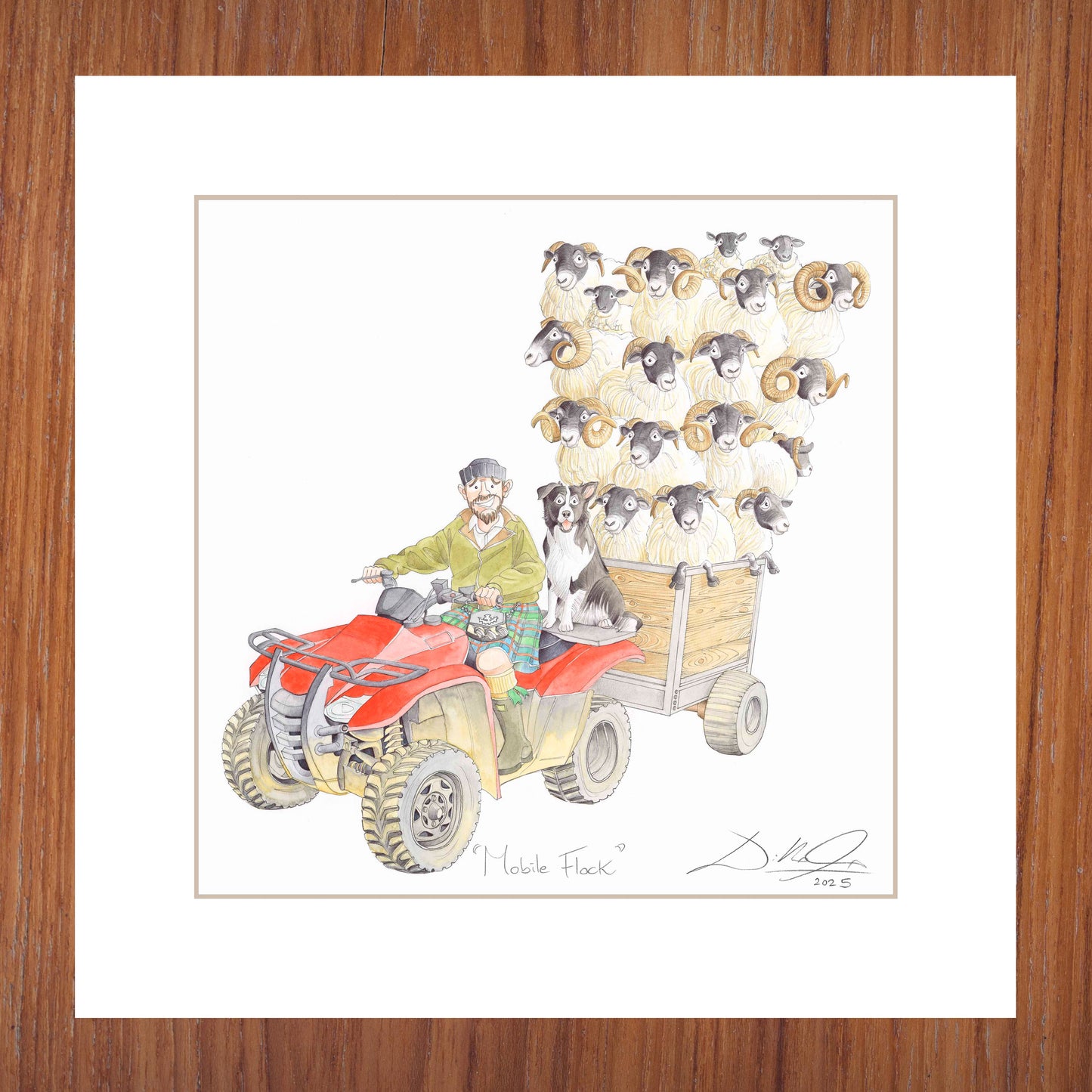 Mobile Flock - Open Edition Giclee Art Print
