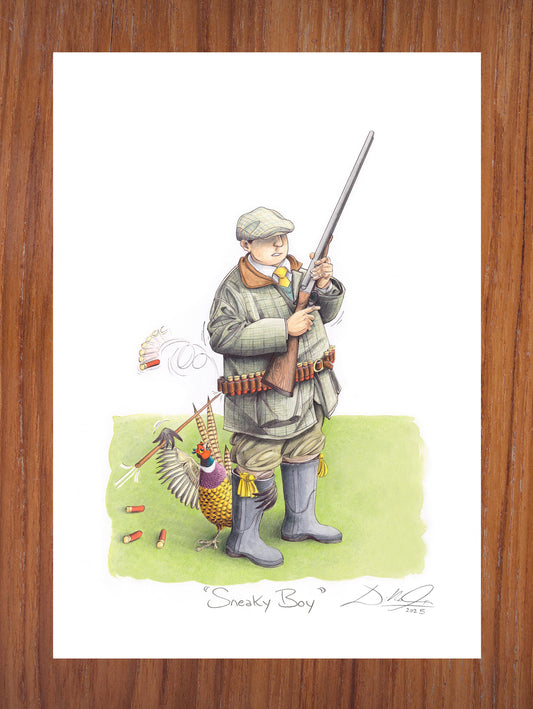 Sneaky Boy - Open Edition Giclee Art Print
