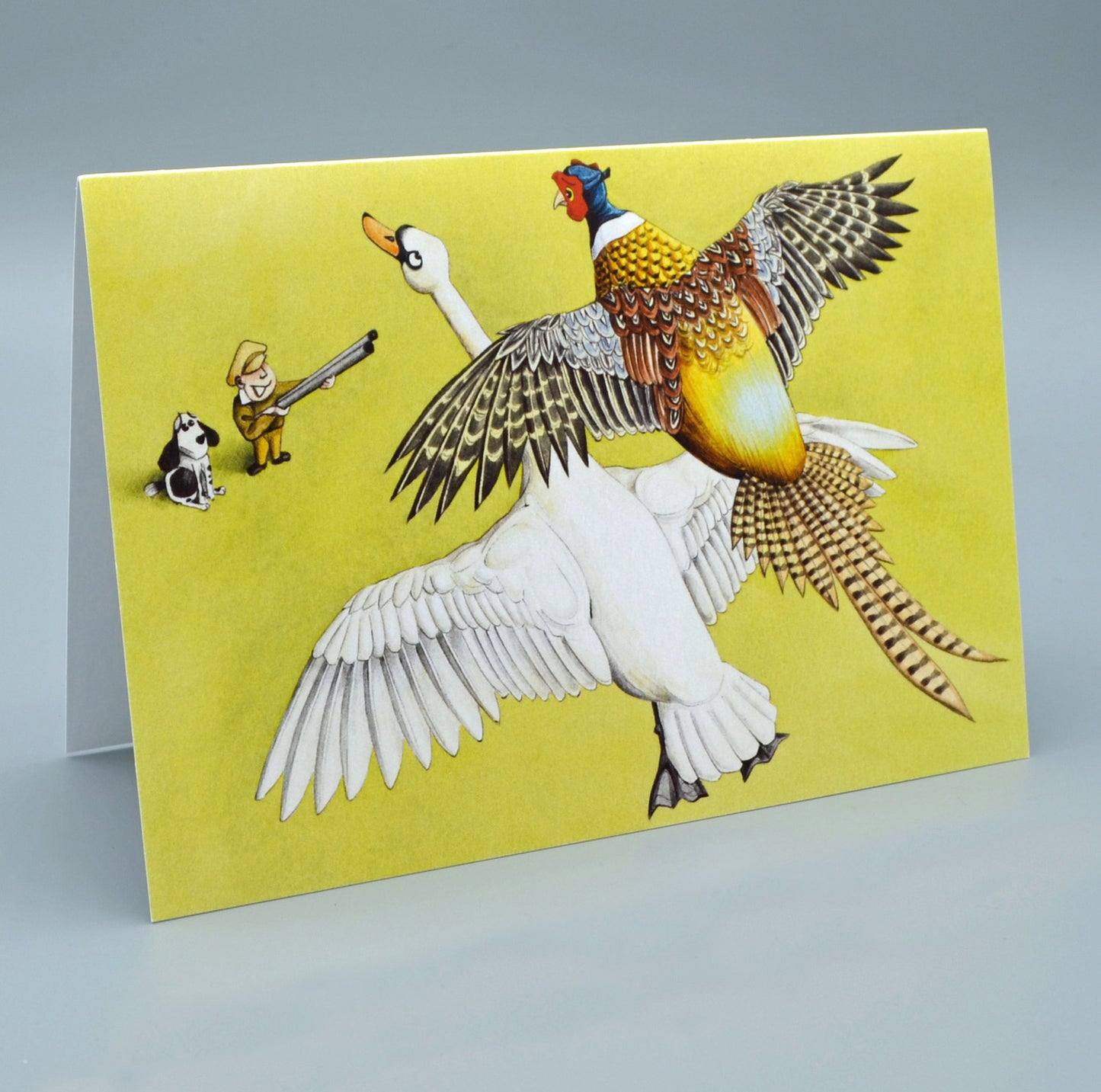 Swan Cover Greetings Card