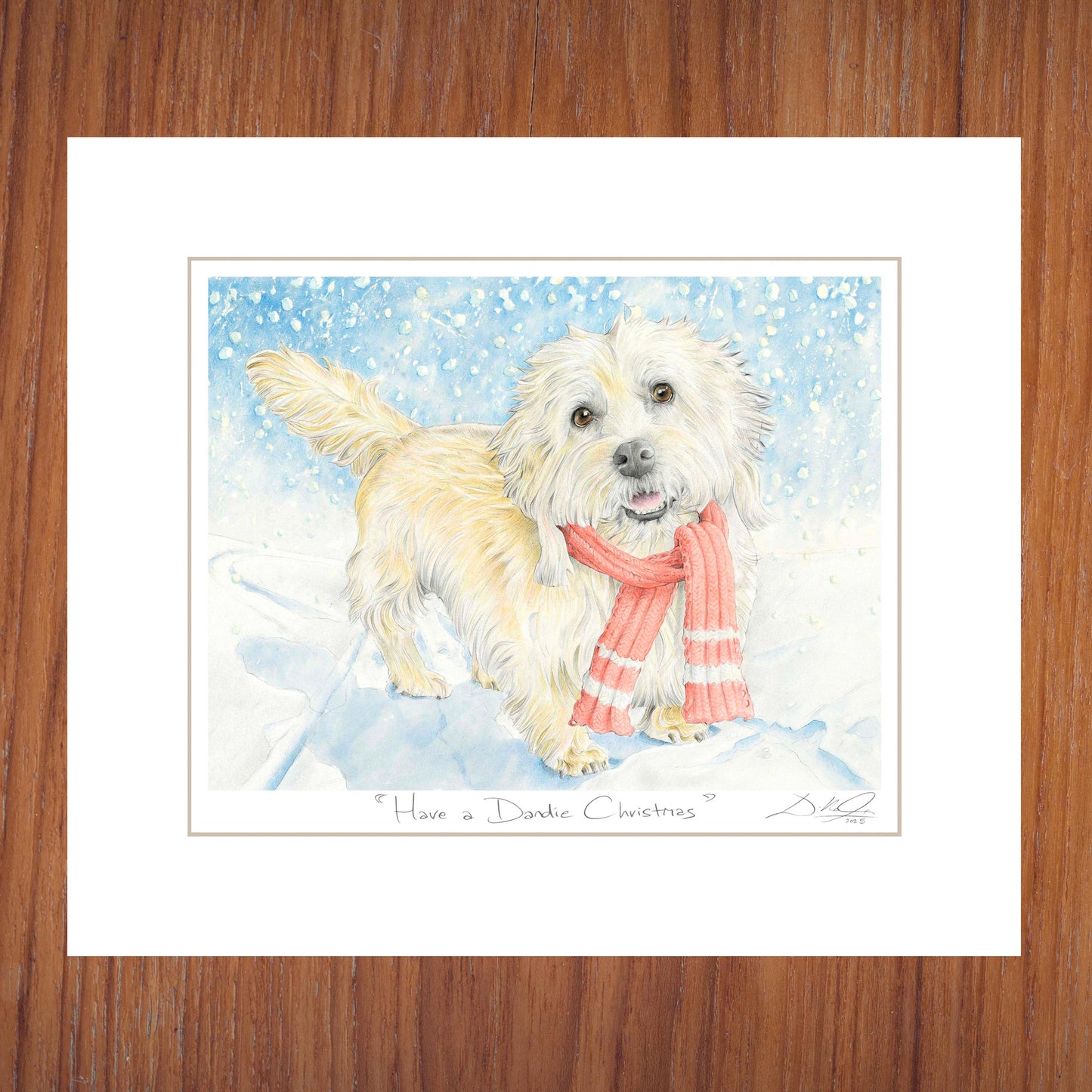 Have a Dandie Christmas - Open Edition Giclee Art Print