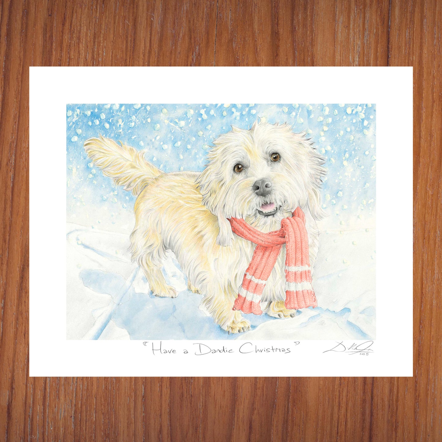 Have a Dandie Christmas - Open Edition Giclee Art Print