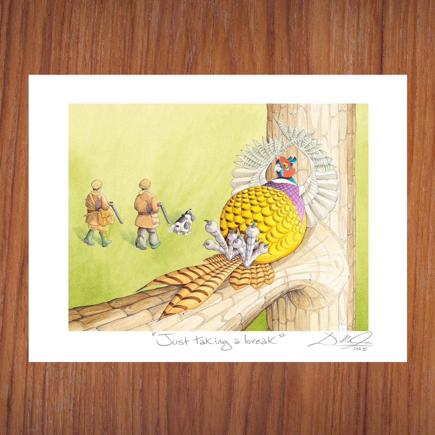 Just taking a break - Open Edition Giclee Art Print