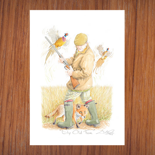 Sly Old Fox - Open Edition Giclee Art Print