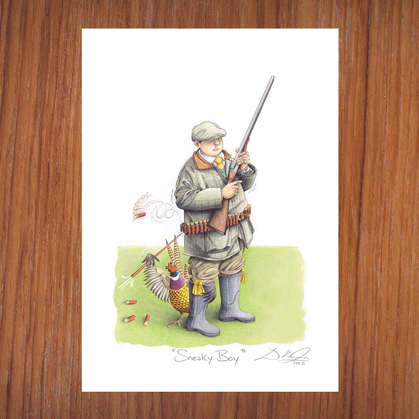 Sneaky Boy - Open Edition Giclee Art Print