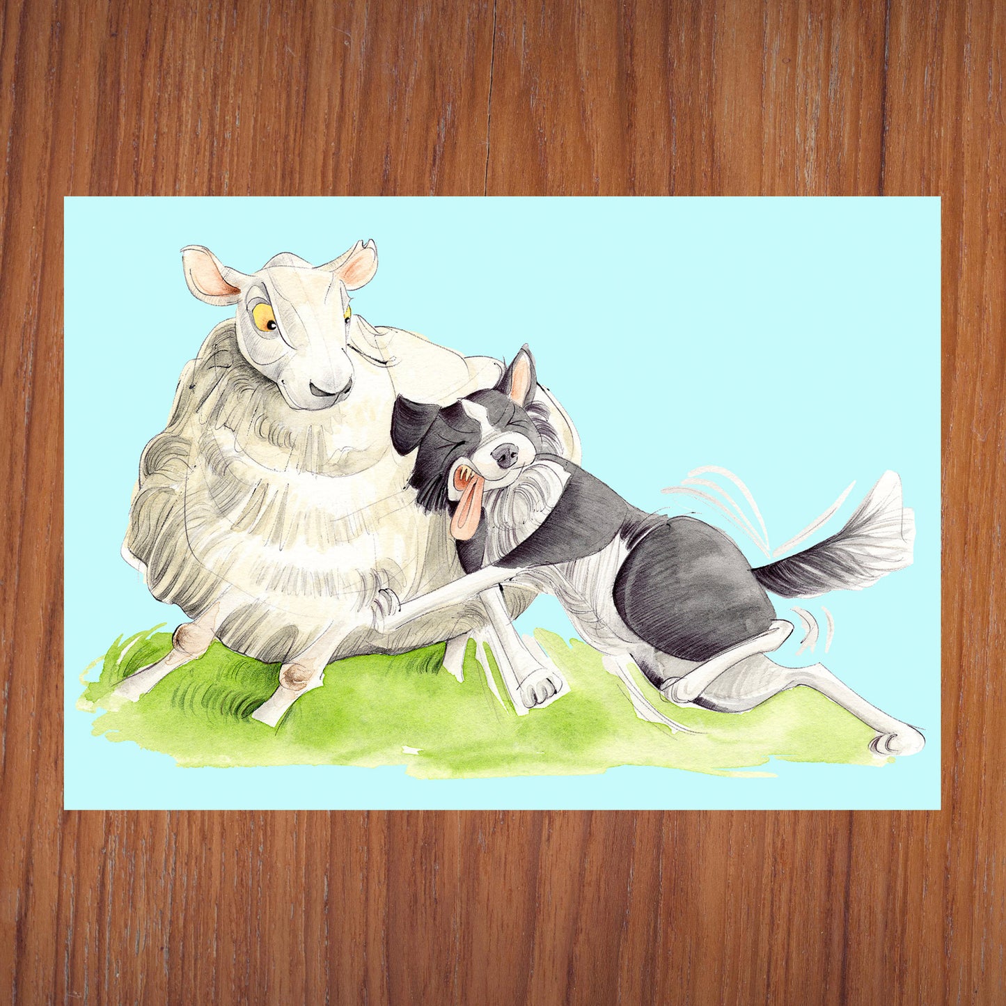 Stubborn Old Ewe Greetings Card