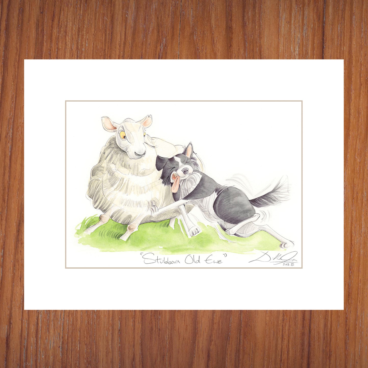 Stubborn Old Ewe - Open Edition Giclee Art Print